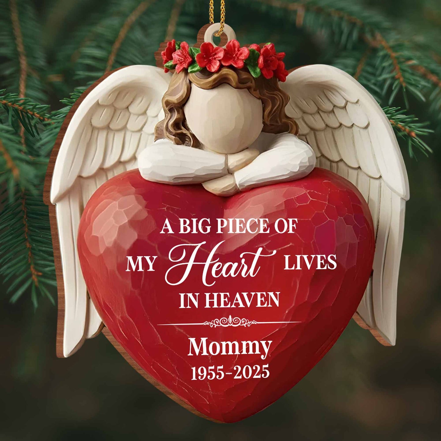 A Big Piece Of My Heart Lives In Heaven, Angel Heart Wings