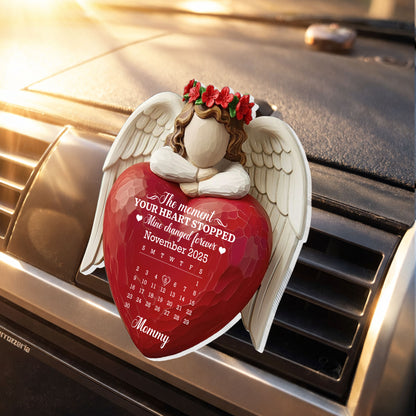 The Moment Your Heart Stopped Mine Changed Forever Angel Wings Heart Calendar