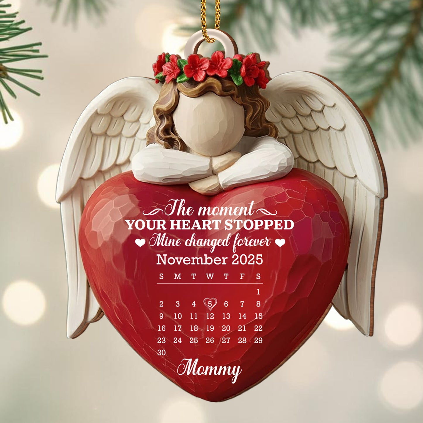 The Moment Your Heart Stopped, Angel Holding Heart