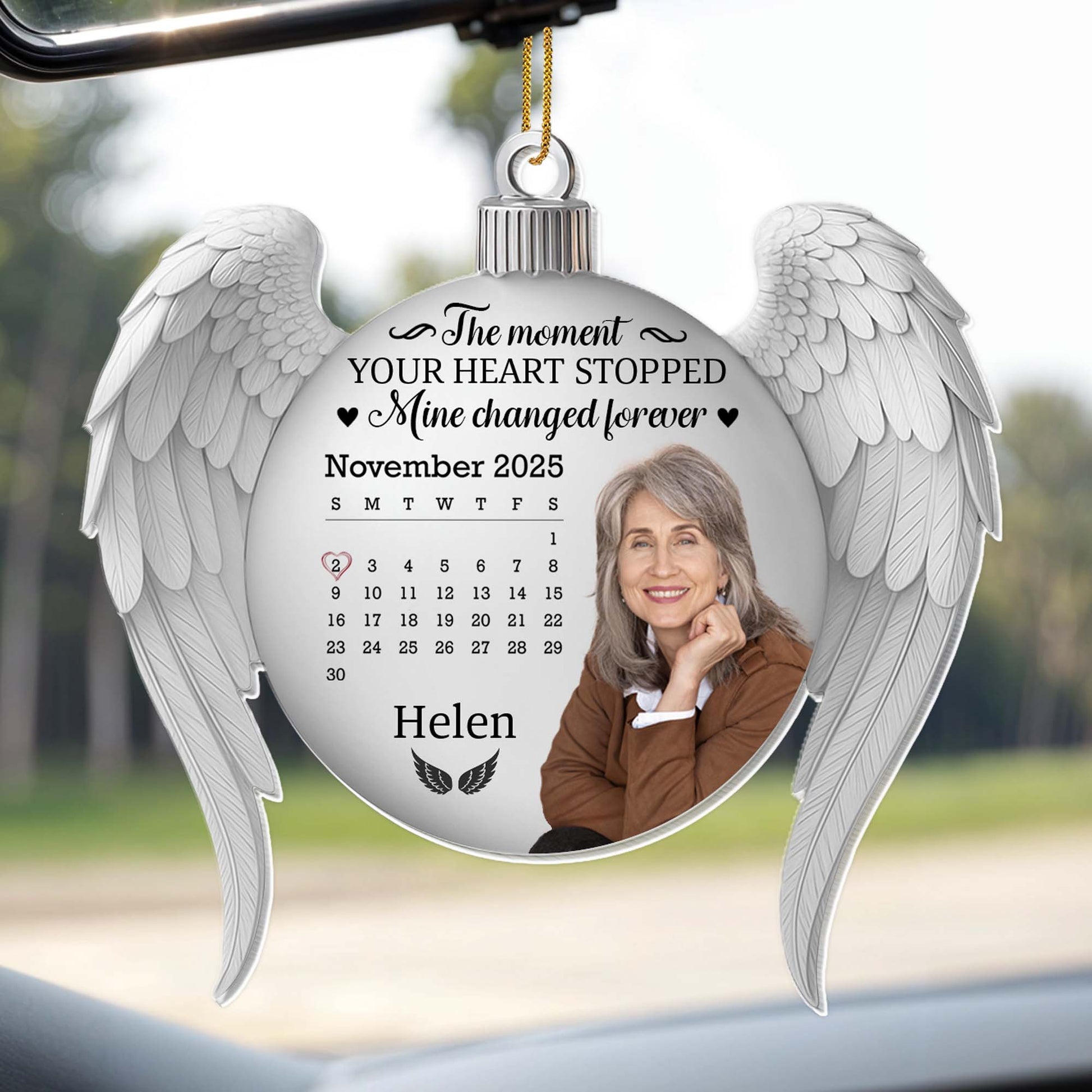 The Moment Your Heart Stopped, Wings and Heart Ornament