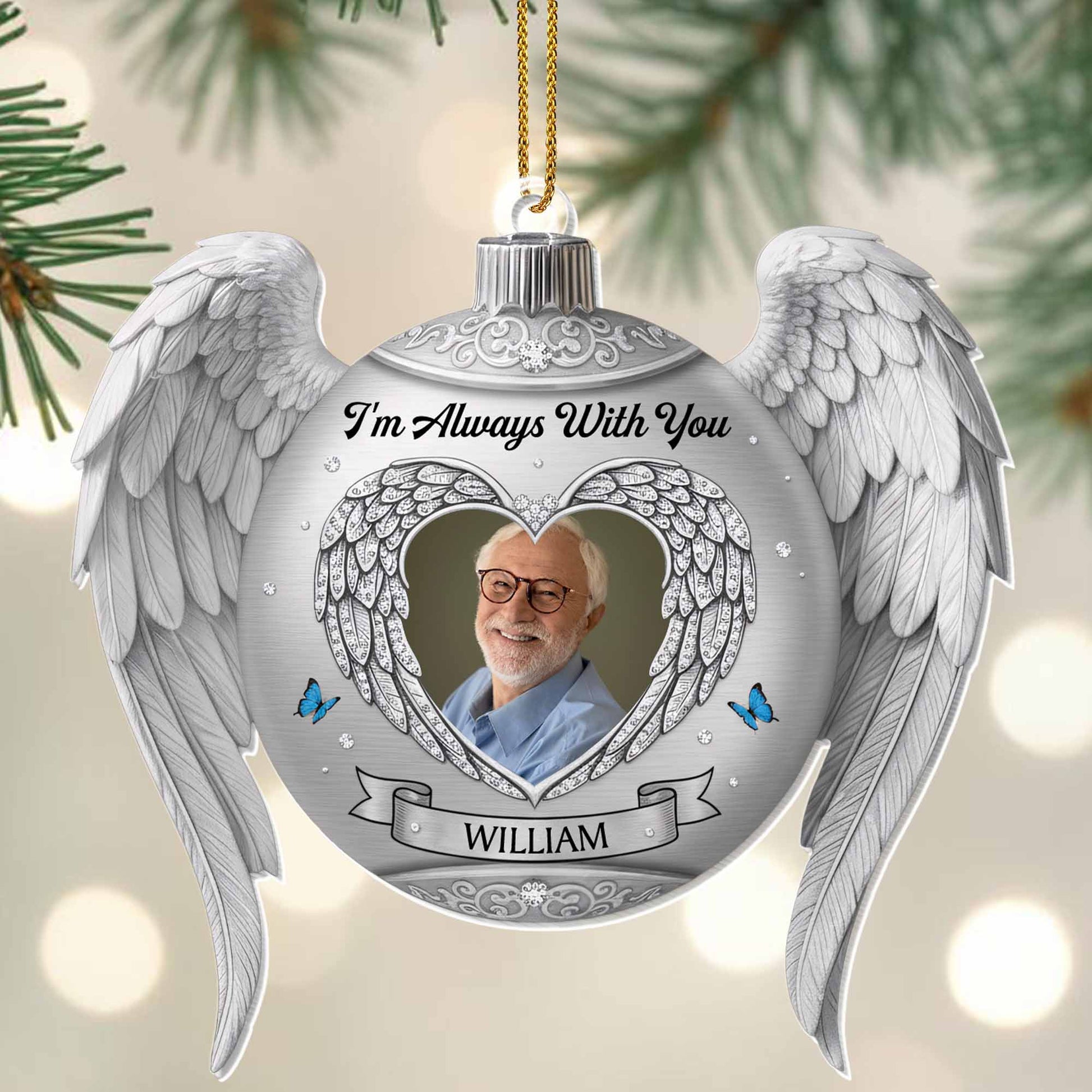 I'm Always With You, Angel Wings Heart Frame