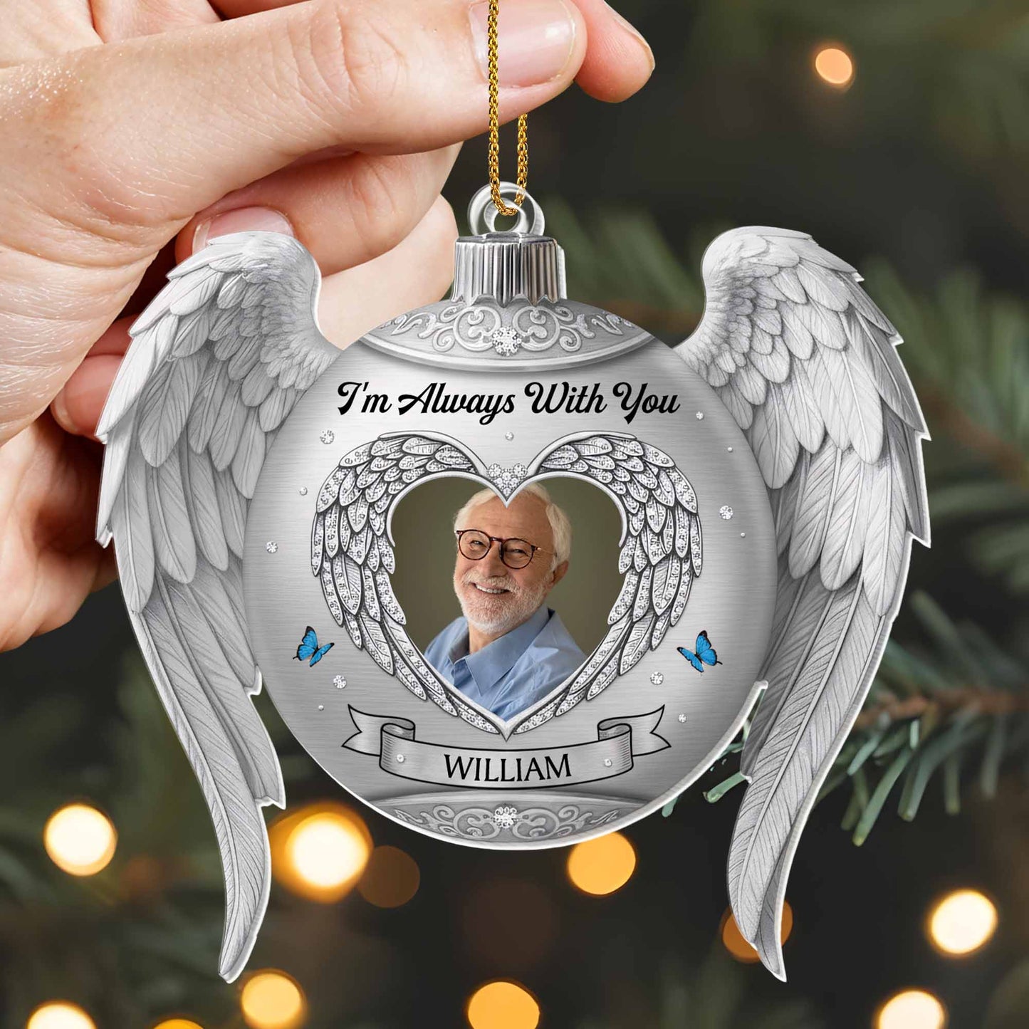 I'm Always With You, Angel Wings Heart Frame