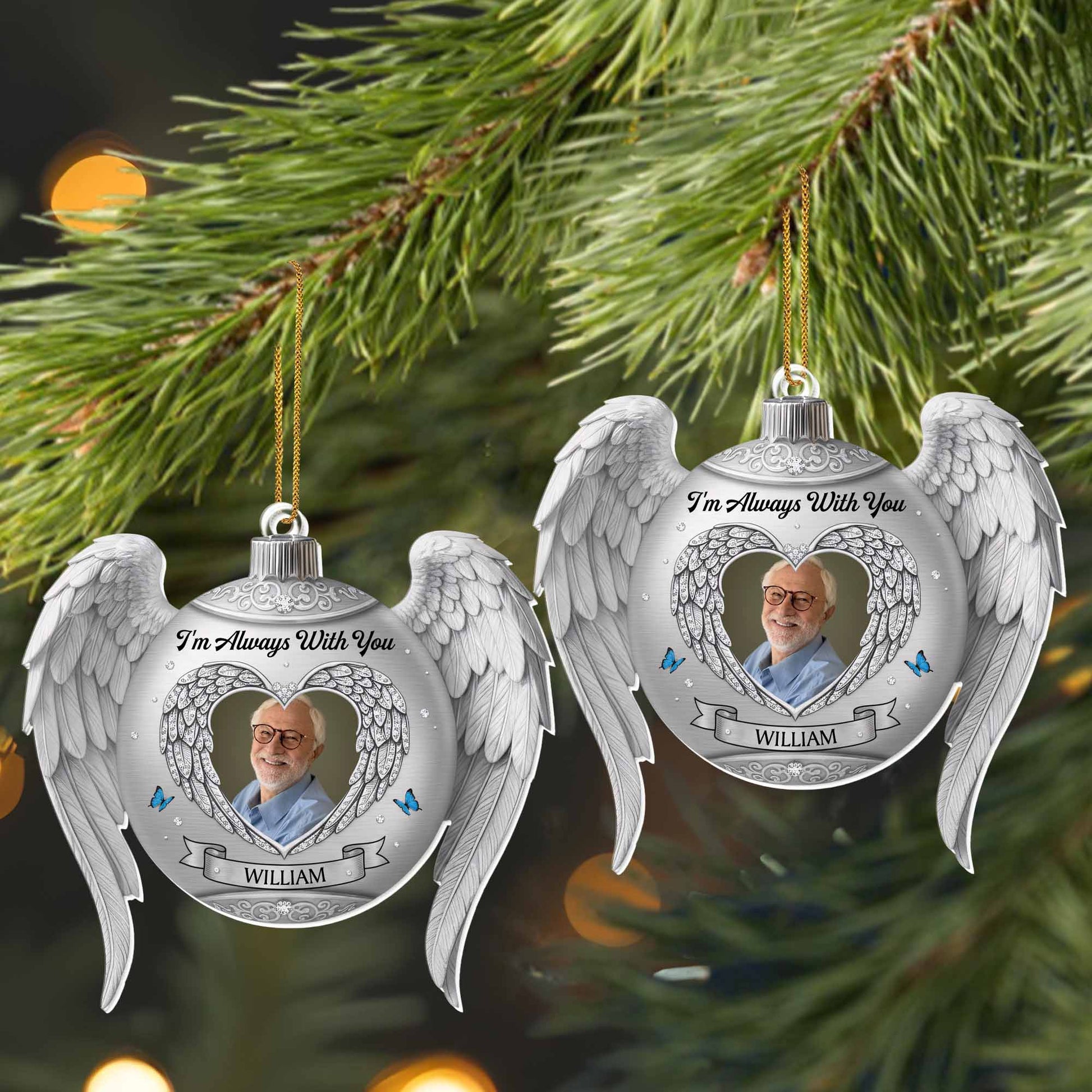 I'm Always With You, Angel Wings Heart Frame