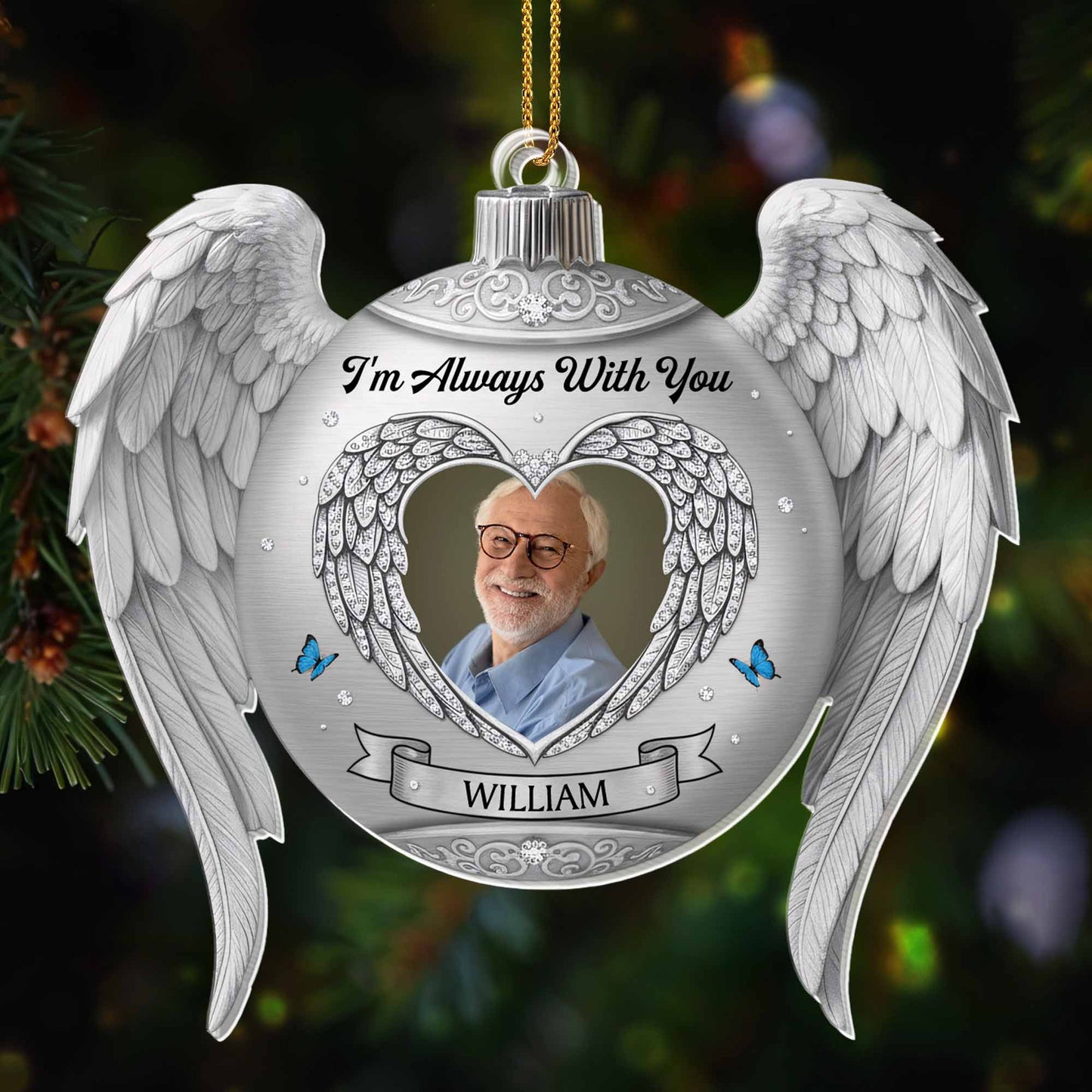 I'm Always With You, Angel Wings Heart Frame