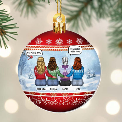 We Miss You, I'm Always With You, Snowflakes Ornament