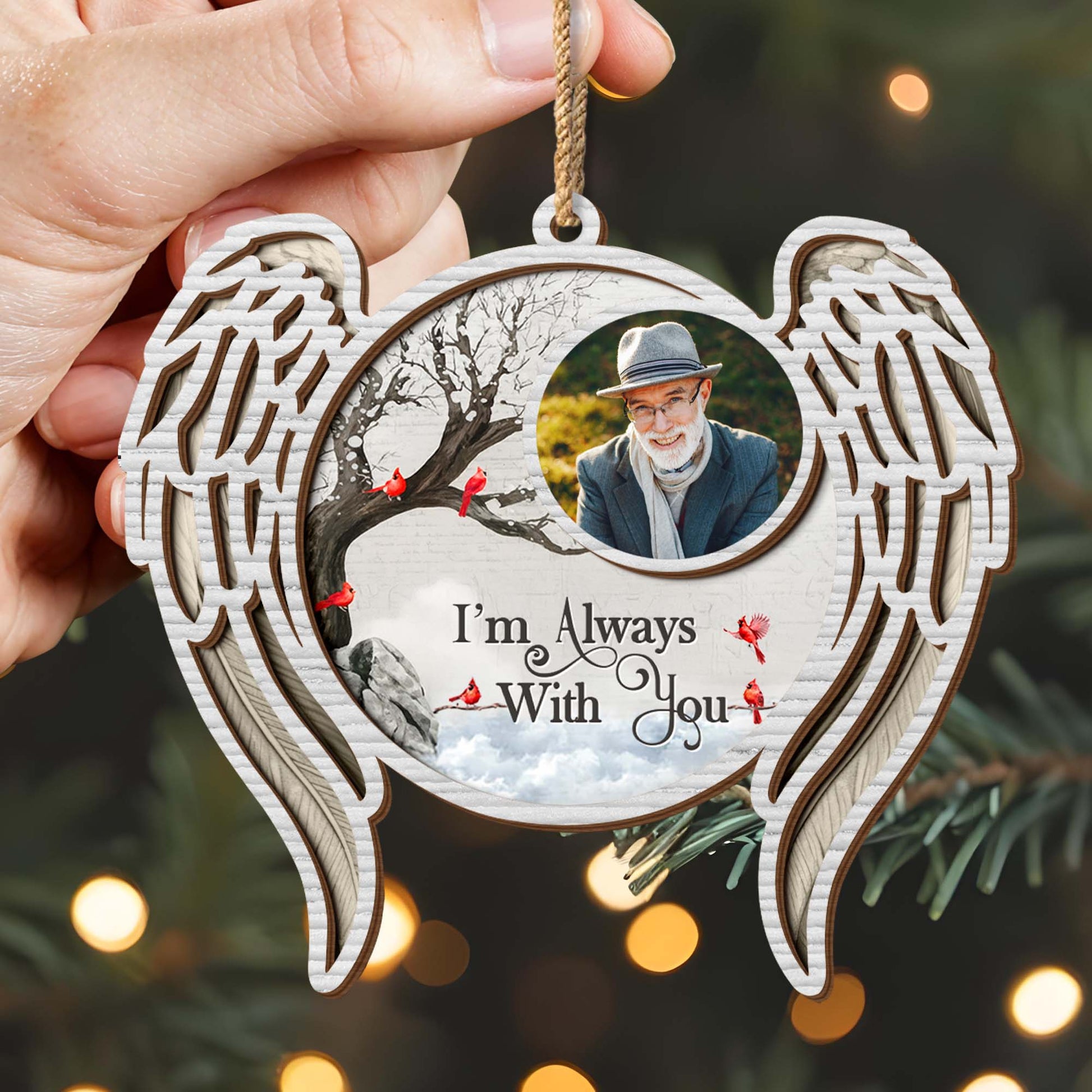 I'm Always With You, Wings and Tree Design