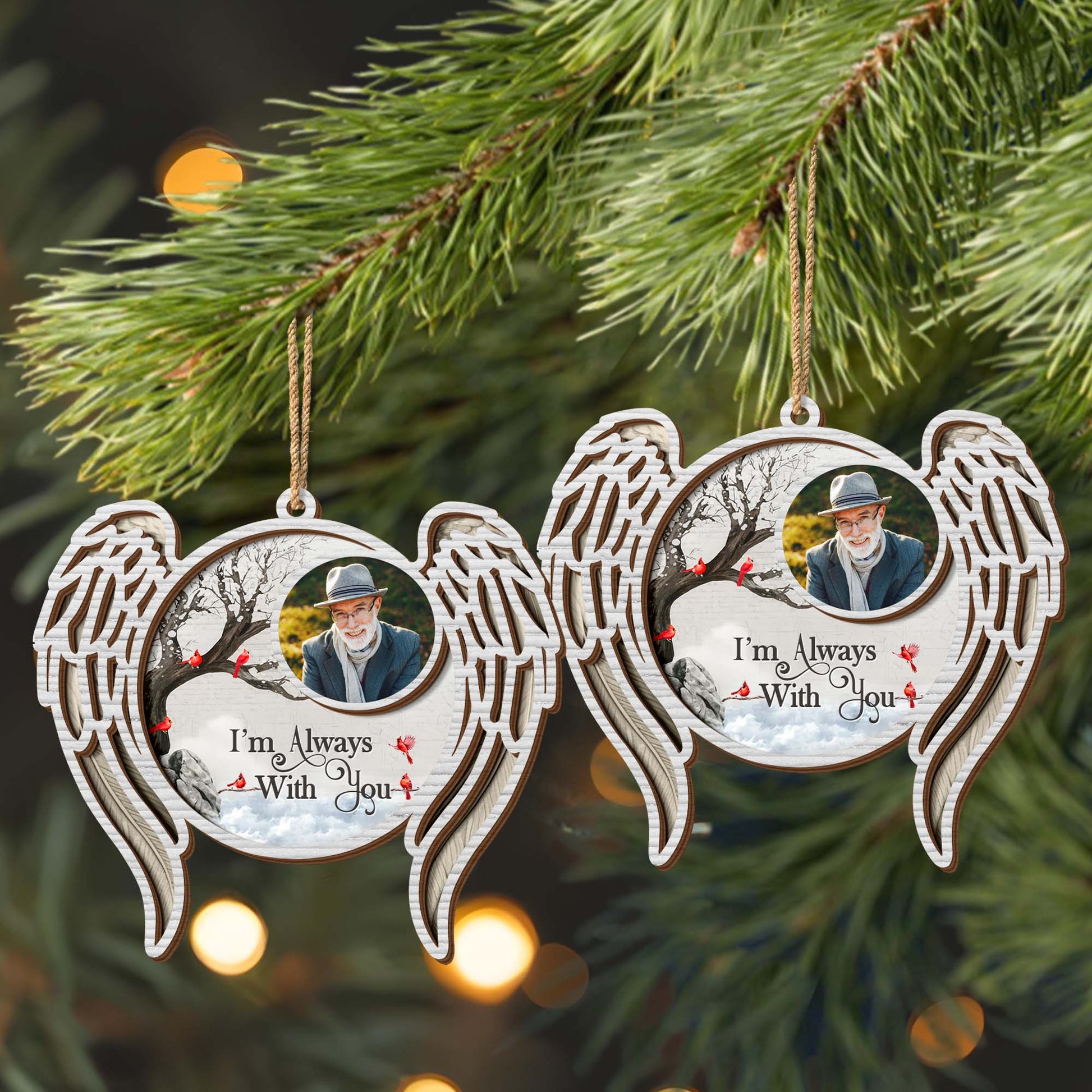 I'm Always With You, Wings and Tree Design