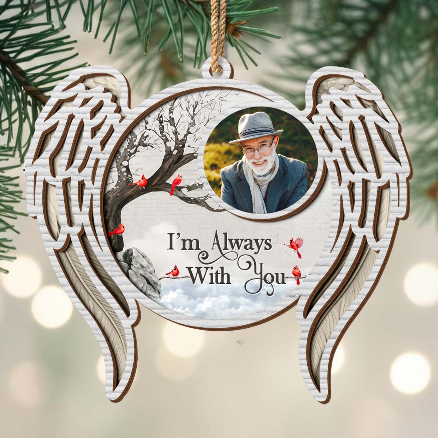 I'm Always With You, Wings and Tree Design