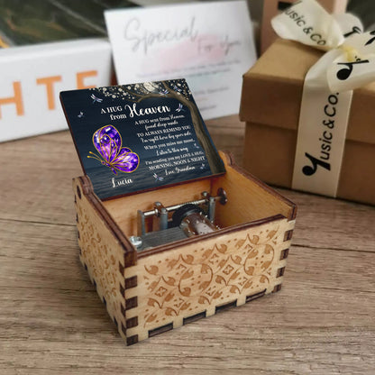 A Hug From Heaven With Butterfly And Tree Design