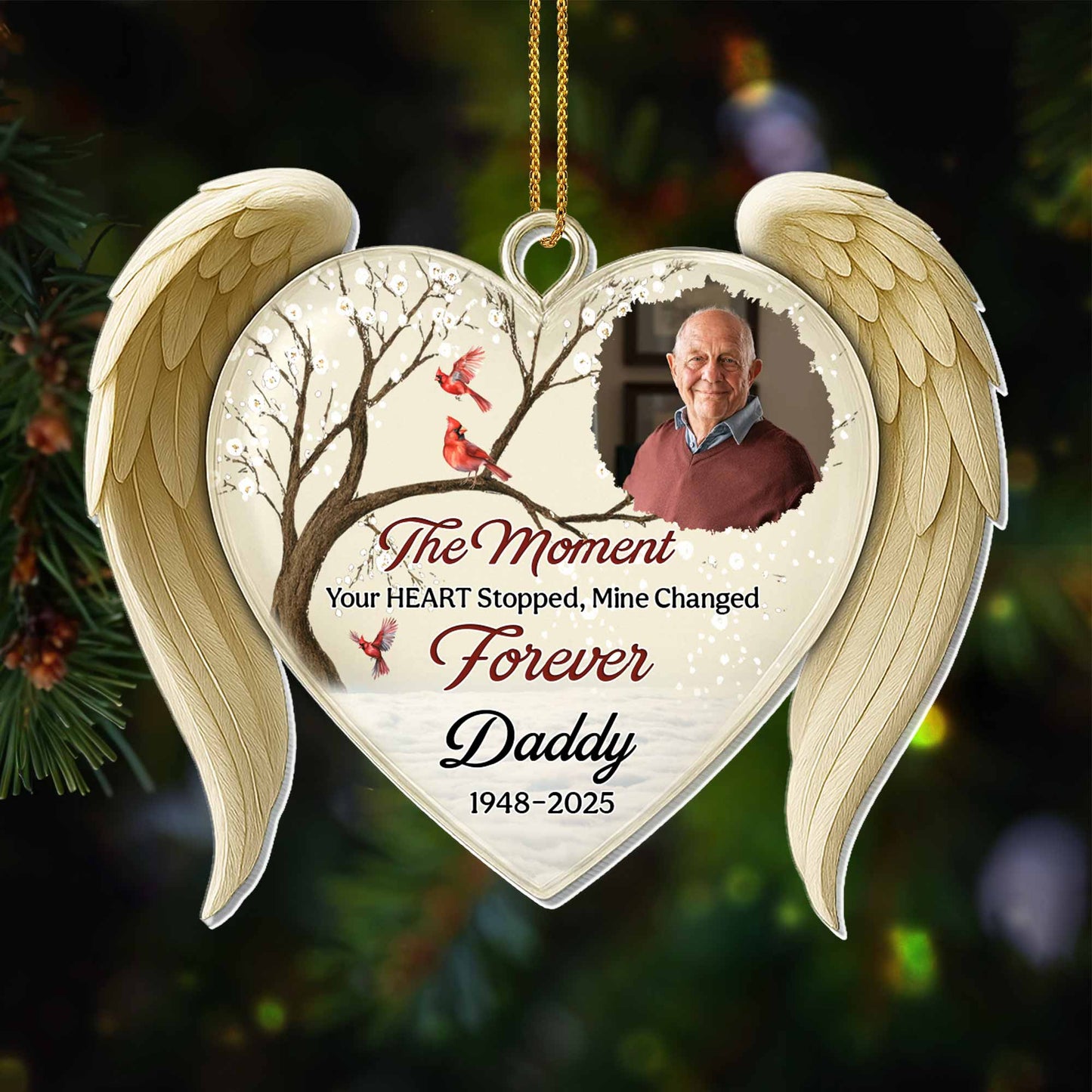 The Moment Your Heart Stopped, Memorial Heart Ornament