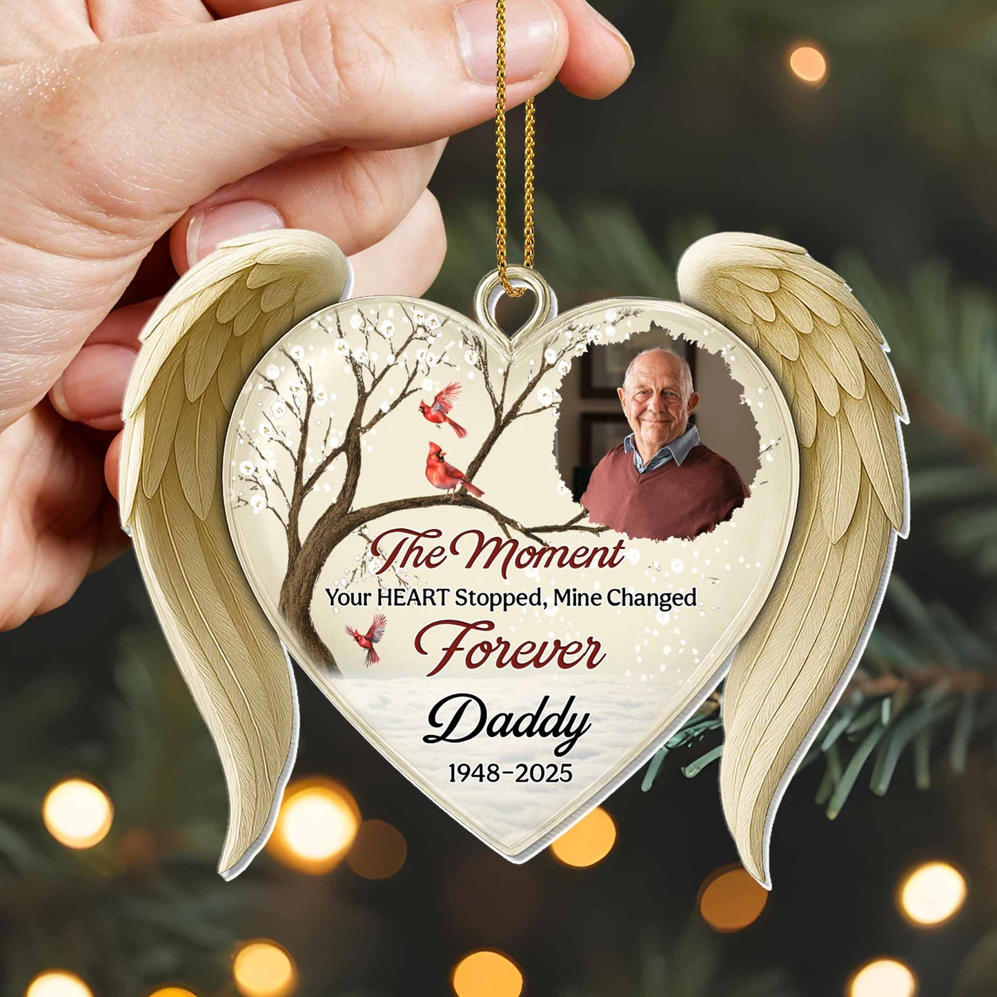 The Moment Your Heart Stopped, Memorial Heart Ornament