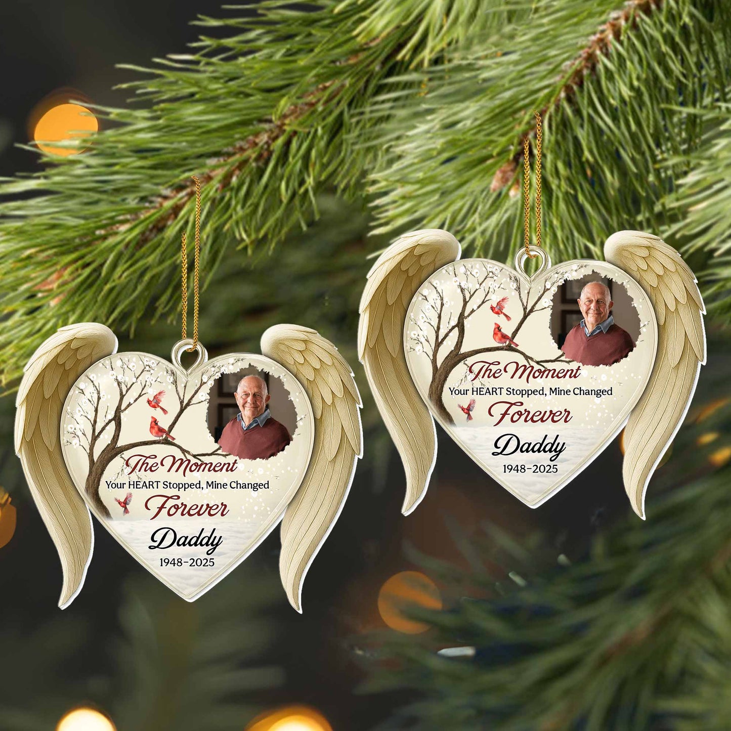 The Moment Your Heart Stopped, Memorial Heart Ornament