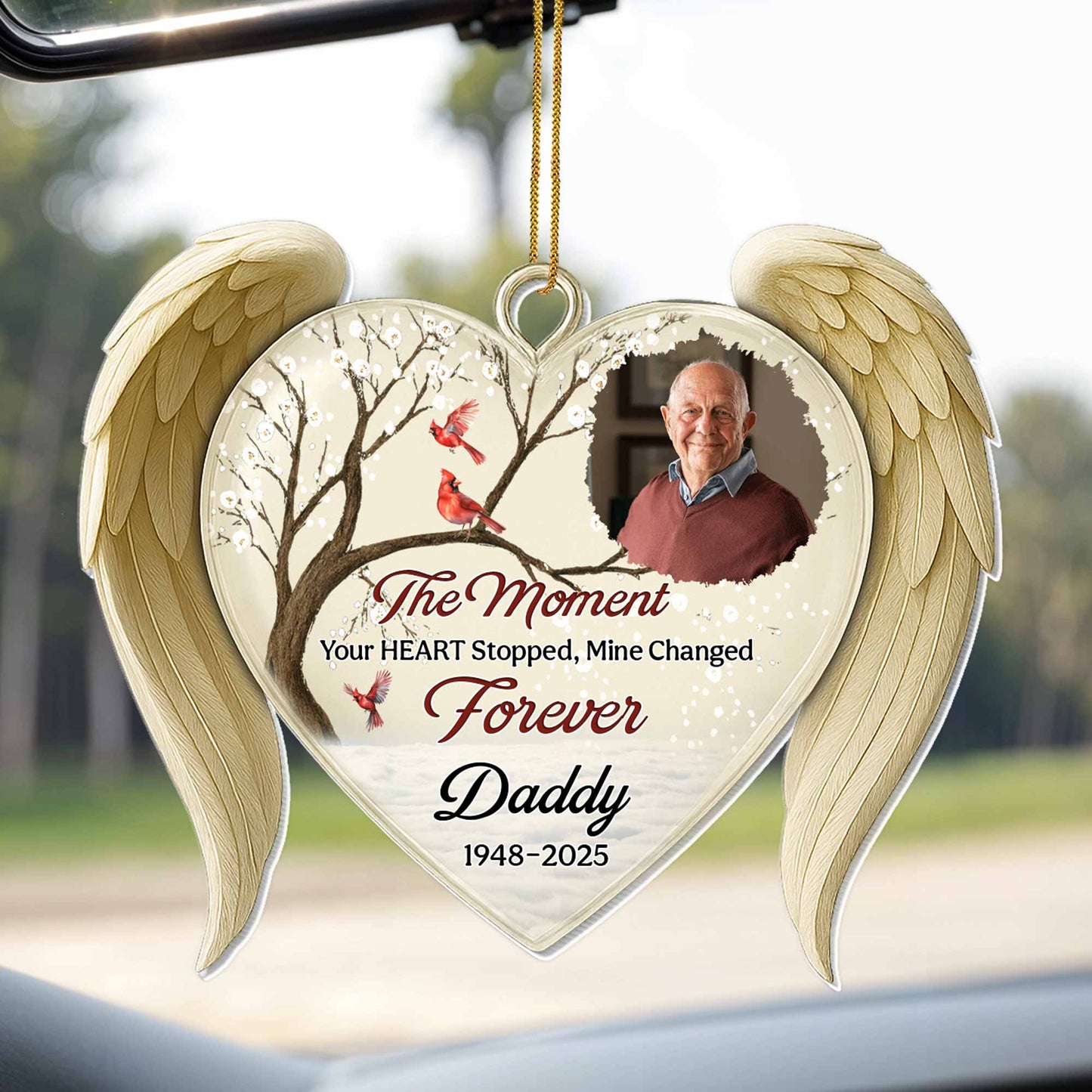 The Moment Your Heart Stopped, Memorial Heart Ornament