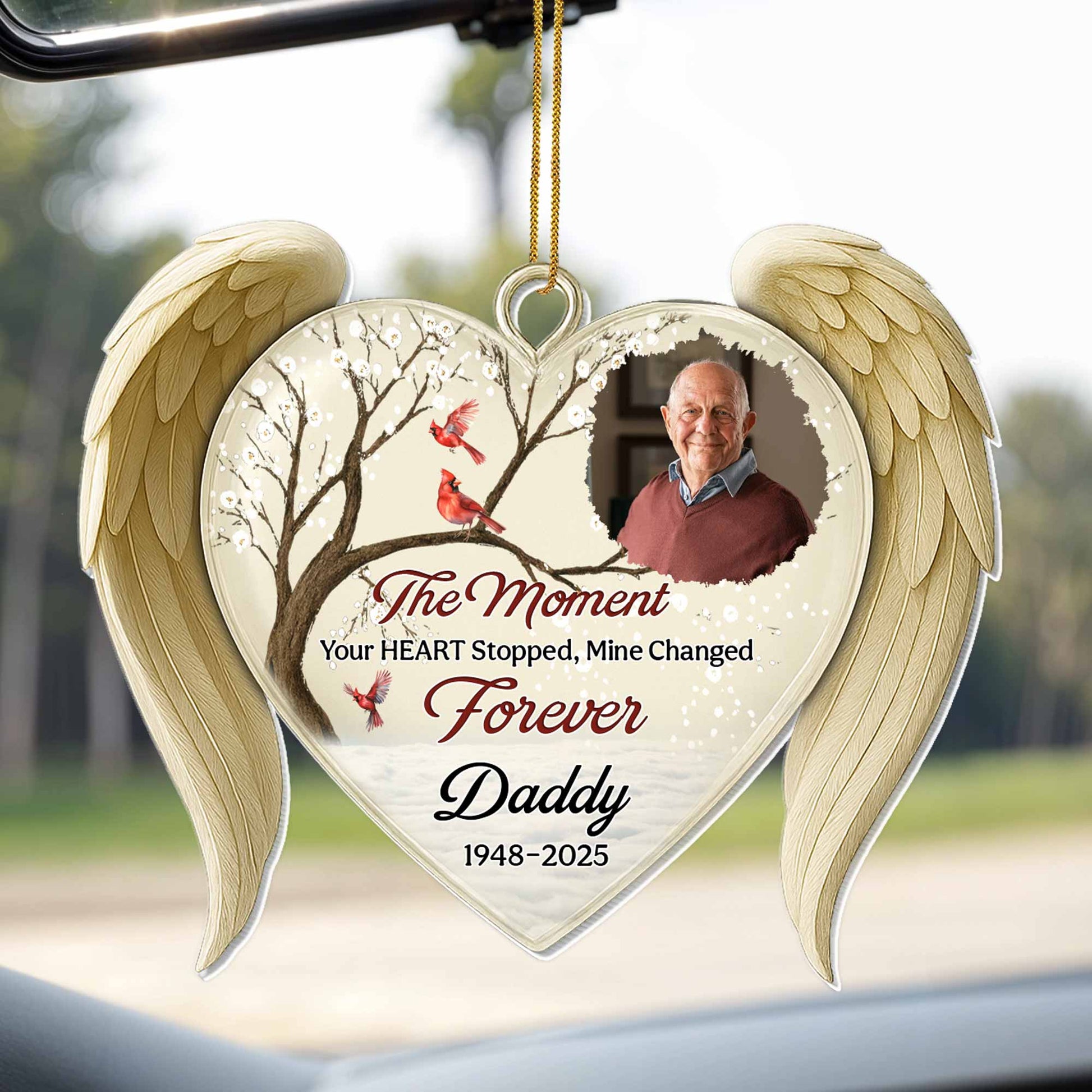 The Moment Your Heart Stopped, Memorial Heart Ornament