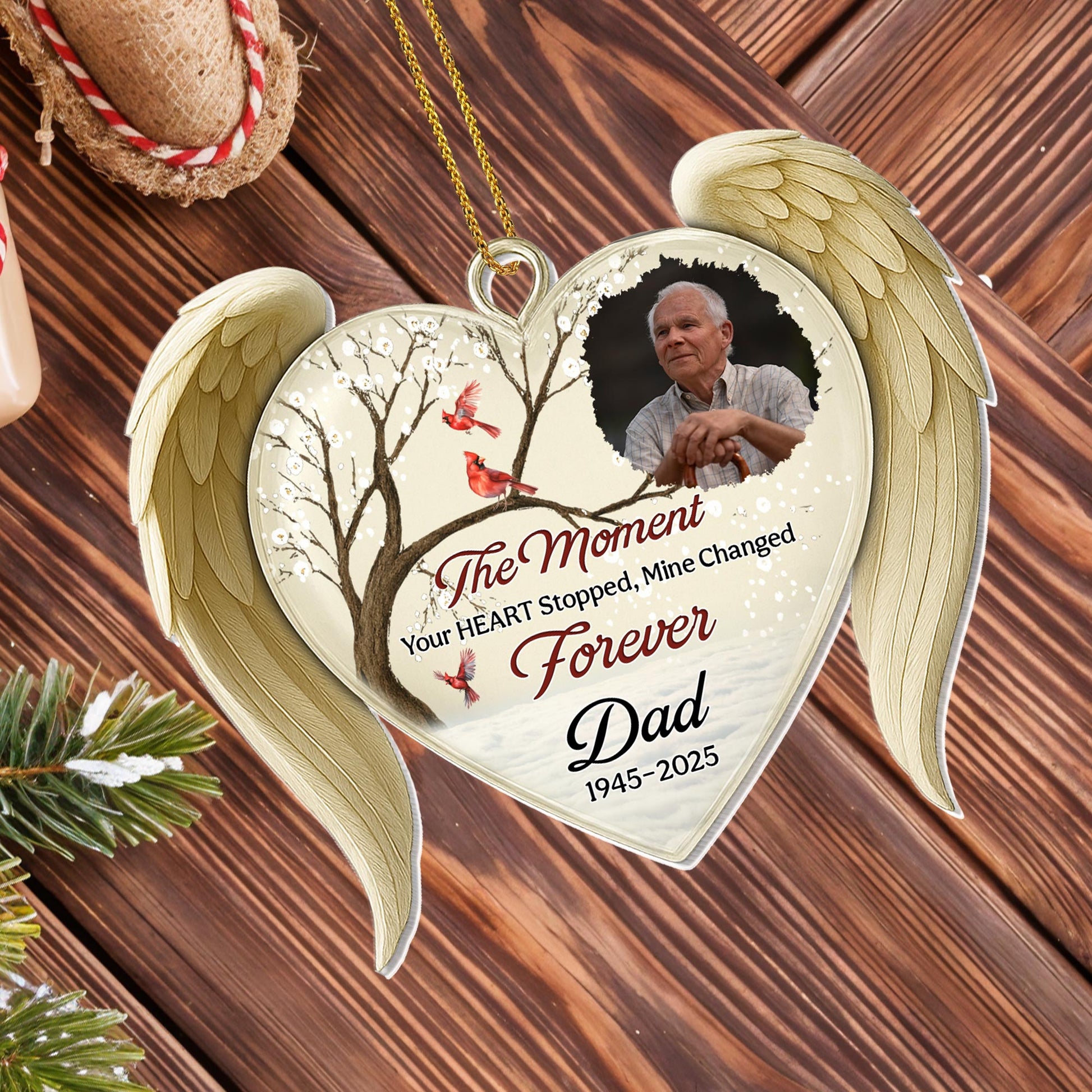 The Moment Your Heart Stopped, Memorial Heart Ornament