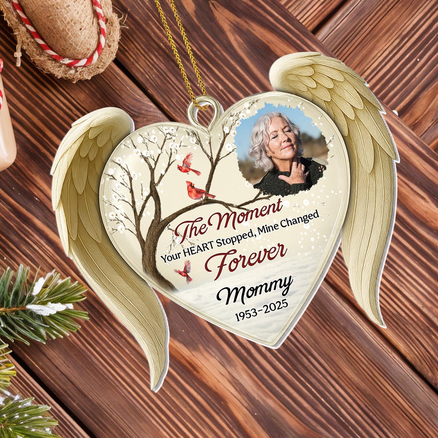 The Moment Your Heart Stopped, Memorial Heart Ornament