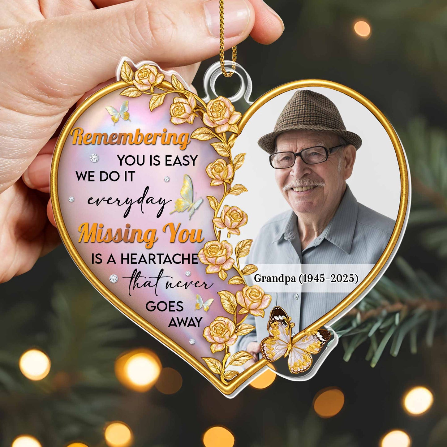 Remembering You Is Easy With Roses And Butterfly Design