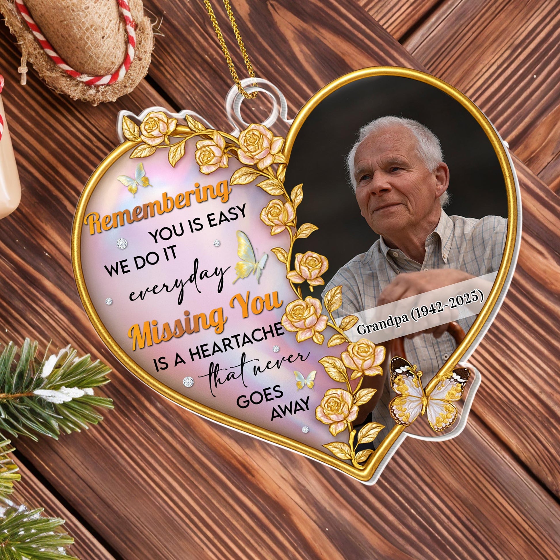 Remembering You Is Easy With Roses And Butterfly Design