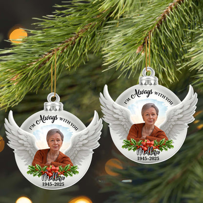 I'm Always With You, Angel Wings & Holly Berries Design