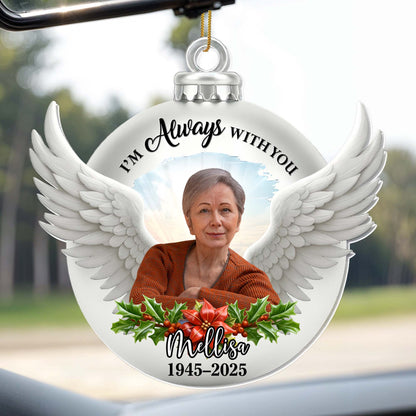 I'm Always With You, Angel Wings & Holly Berries Design