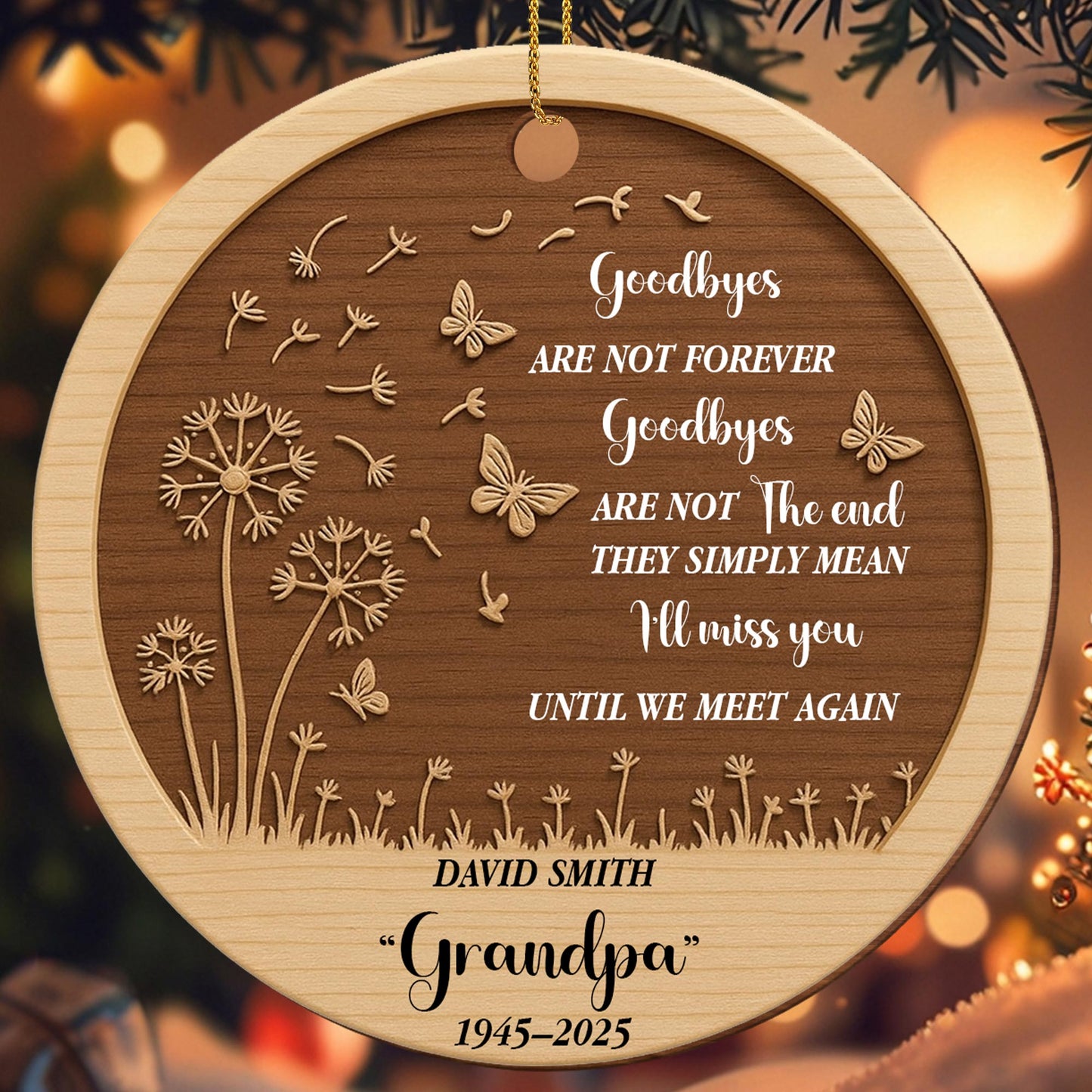 Goodbyes Are Not Forever I'll Miss You Butterflies Dandelions