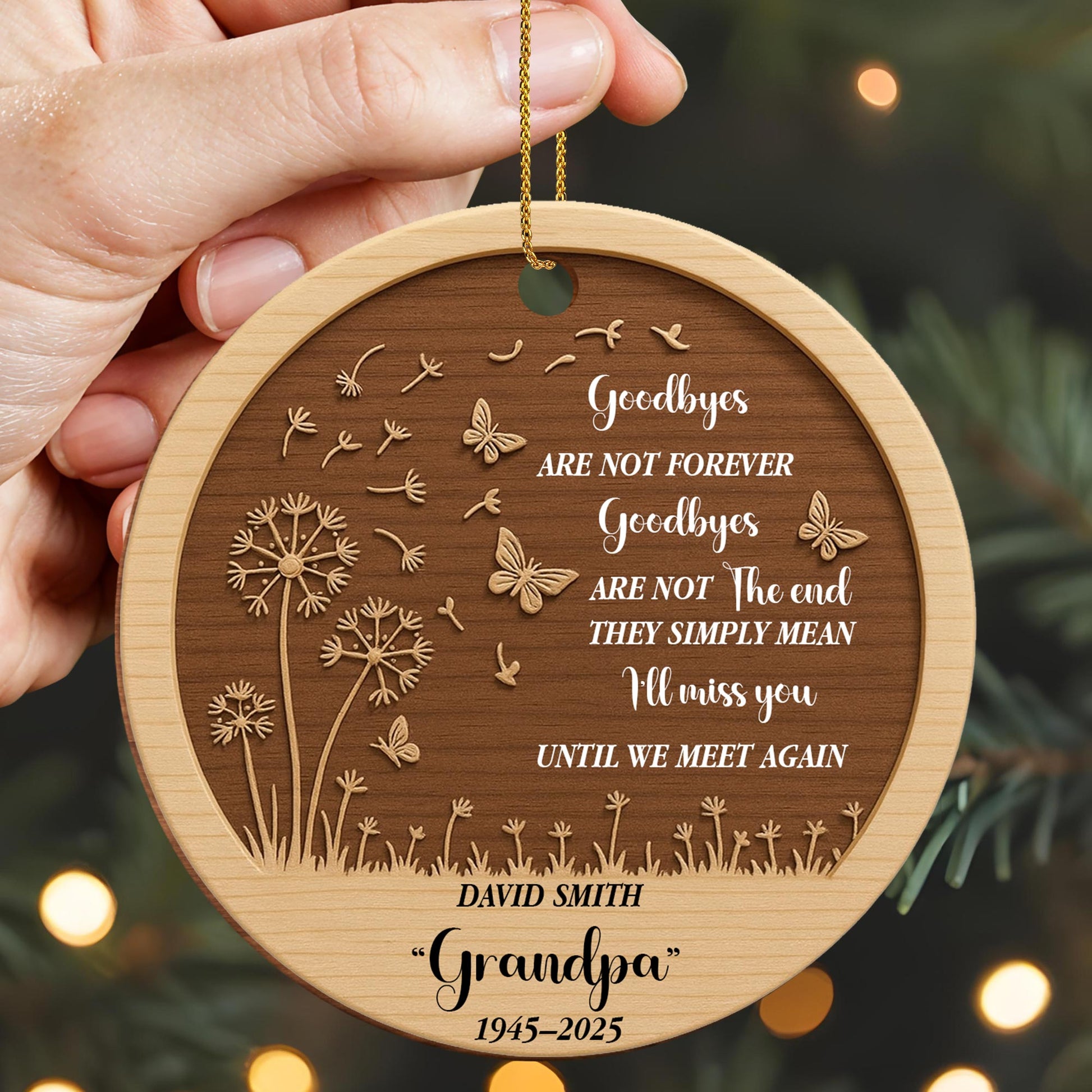 Goodbyes Are Not Forever I'll Miss You Butterflies Dandelions