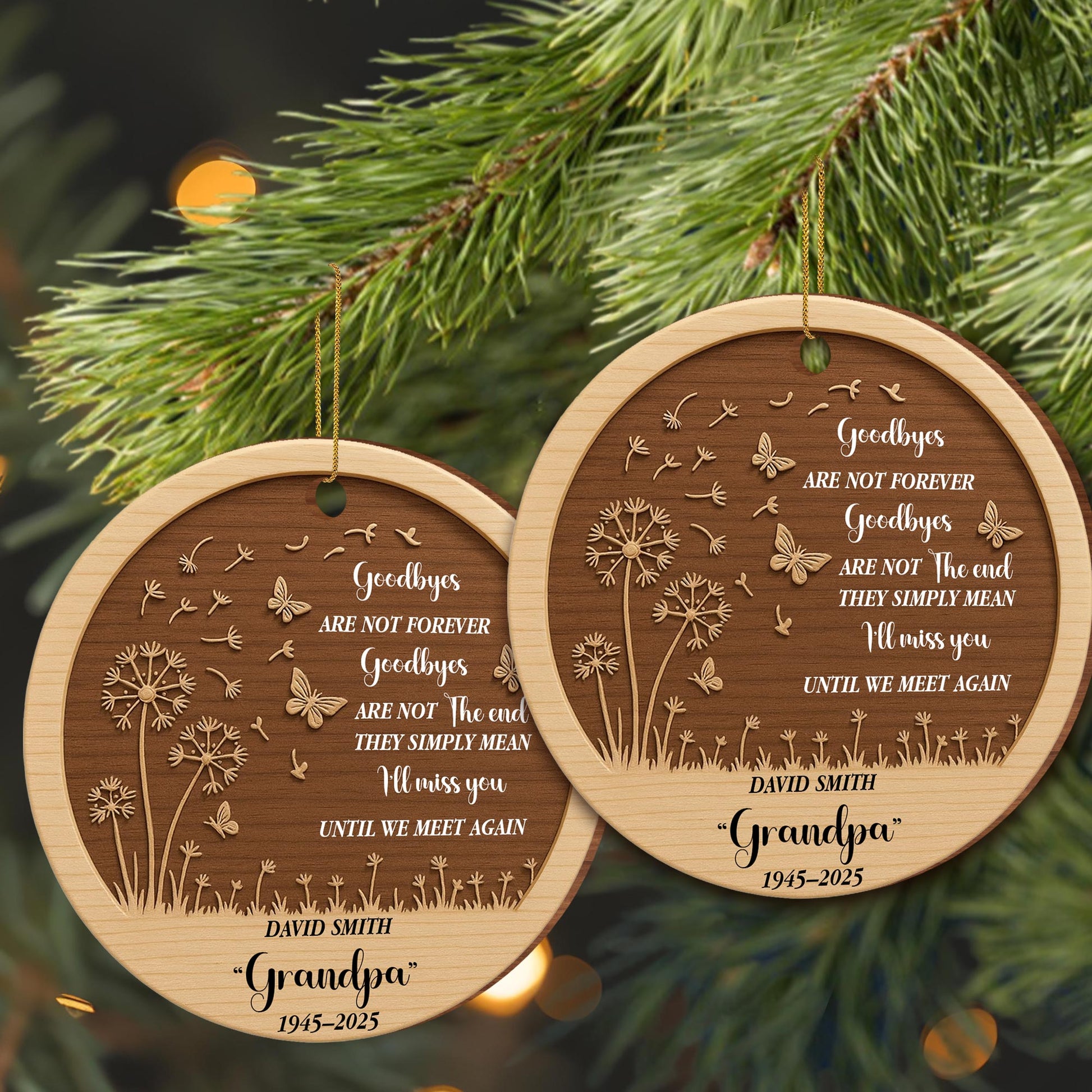 Goodbyes Are Not Forever I'll Miss You Butterflies Dandelions