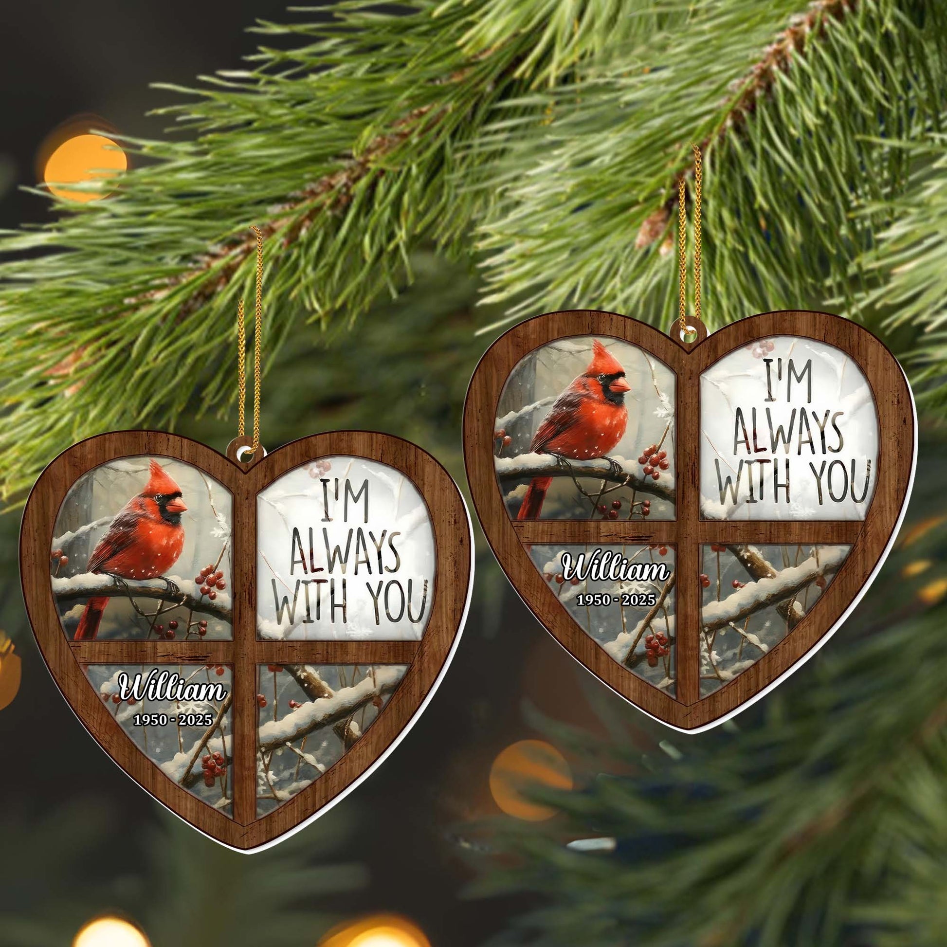 I'm Always With You, Cardinal Bird In Snow