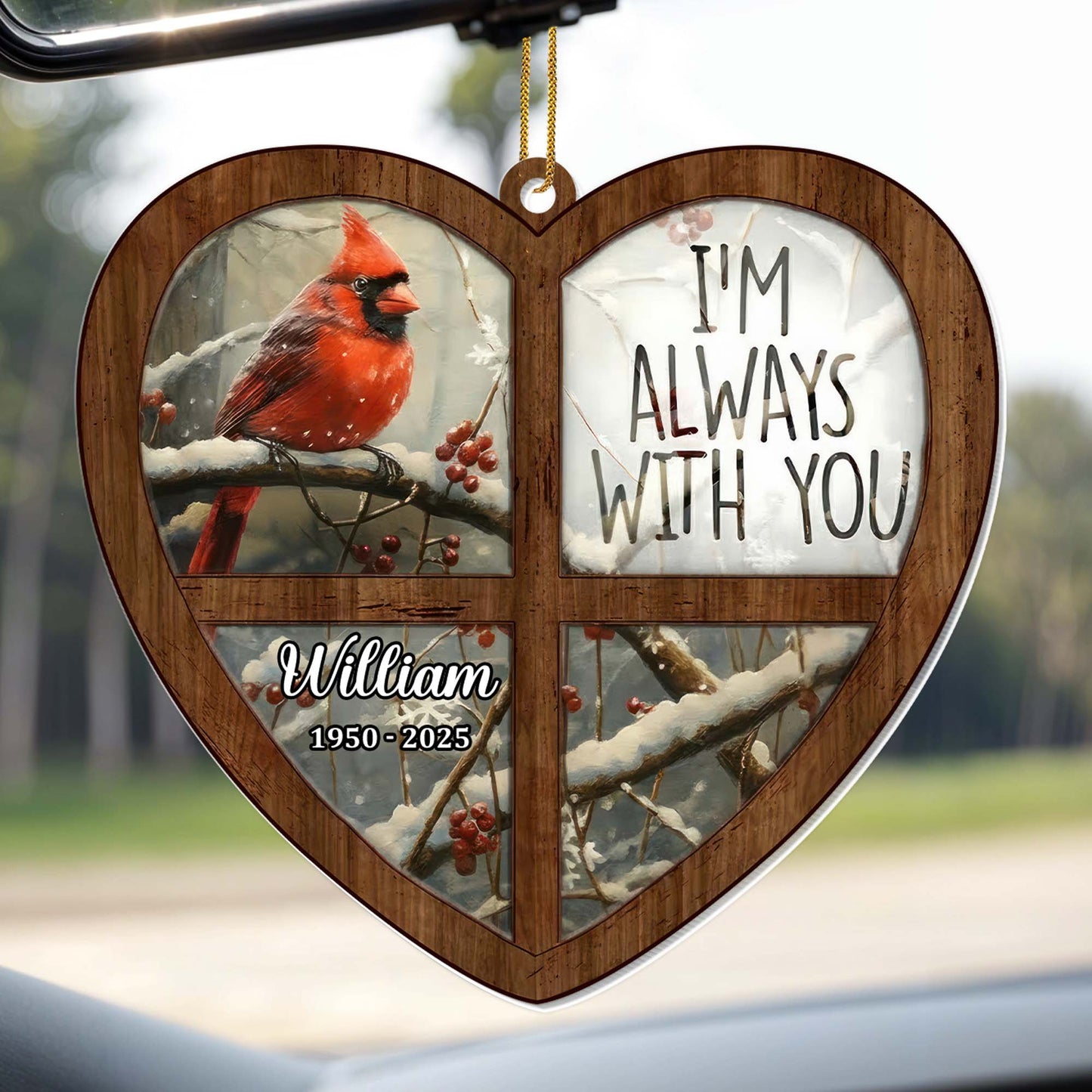 I'm Always With You, Cardinal Bird In Snow