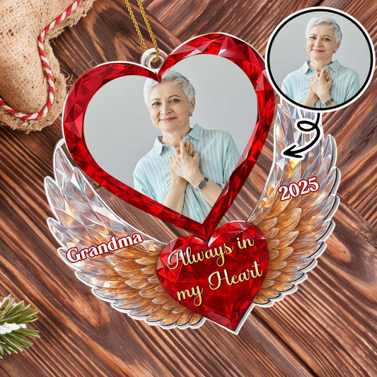 Always In My Heart With Heart And Wings Design