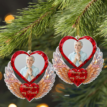 Always In My Heart With Heart And Wings Design