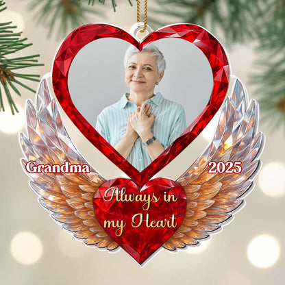 Always In My Heart With Heart And Wings Design