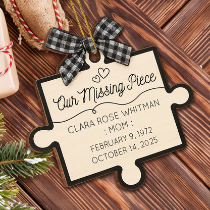 Our Missing Piece Puzzle Ornament