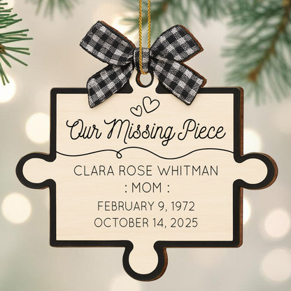 Our Missing Piece Puzzle Ornament