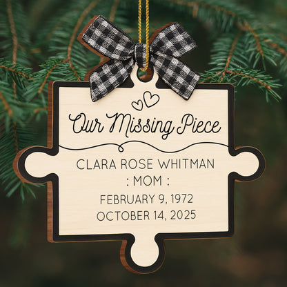 Our Missing Piece Puzzle Ornament