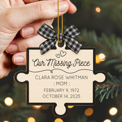 Our Missing Piece Puzzle Ornament