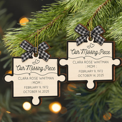 Our Missing Piece Puzzle Ornament