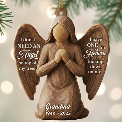 I Don't Need an Angel on Top of My Tree, Angel With Wings