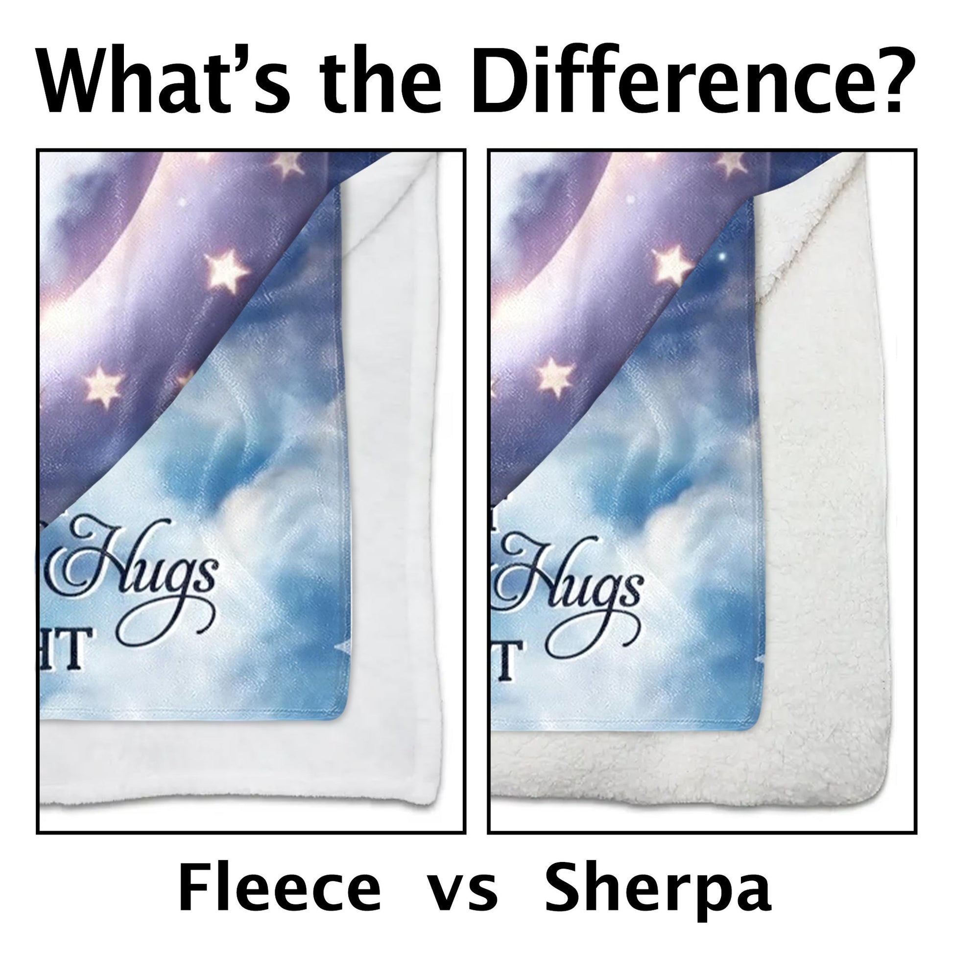 A Hug From Heaven With Stars, Moon and Heart Design