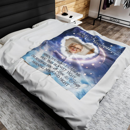 A Hug From Heaven With Stars, Moon and Heart Design