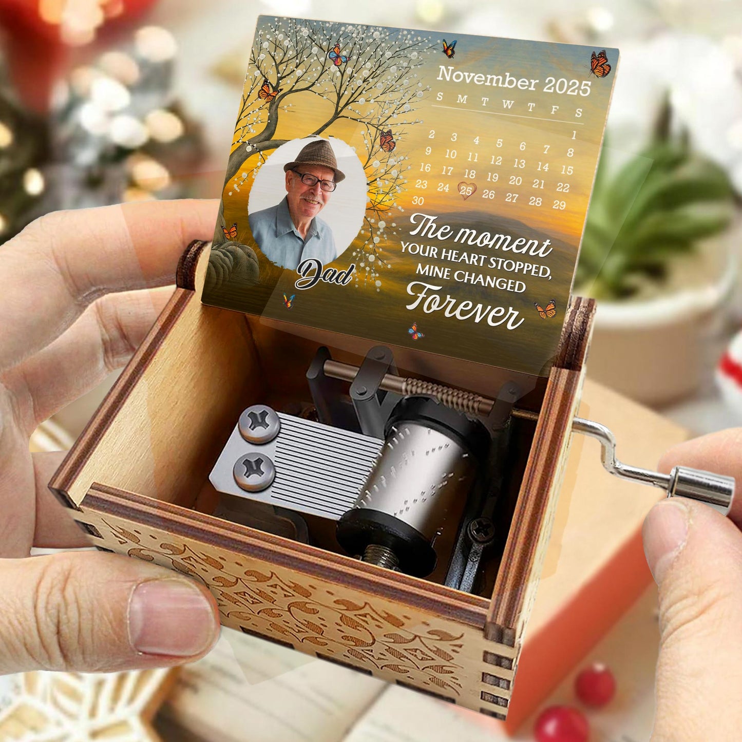 The Moment Your Heart Stopped, Tree And Butterflies Design