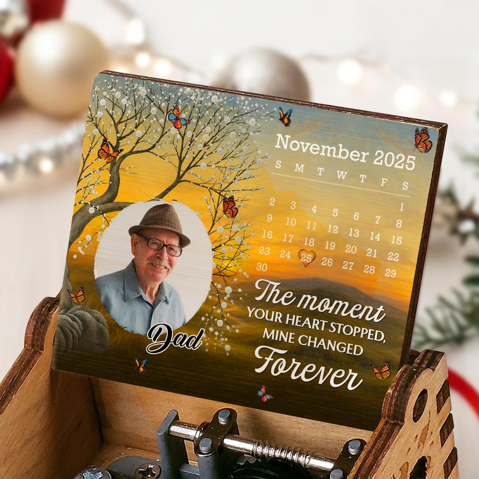 The Moment Your Heart Stopped, Tree And Butterflies Design