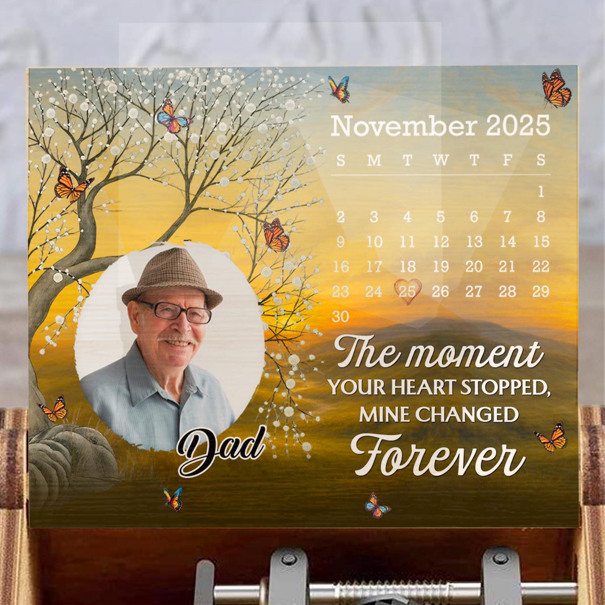 The Moment Your Heart Stopped, Tree And Butterflies Design