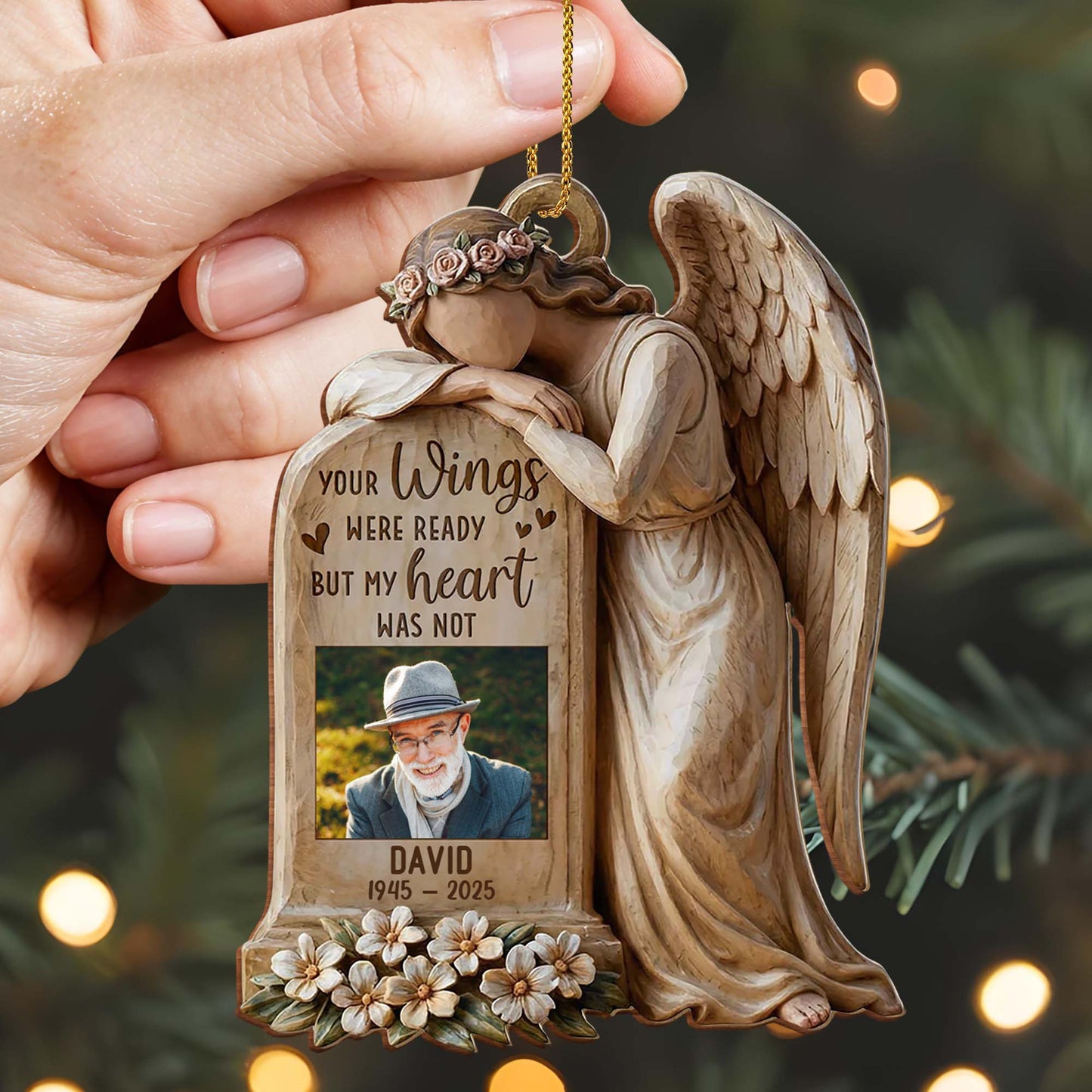 Your Wings Were Ready But My Heart Was Not Angel Ornament