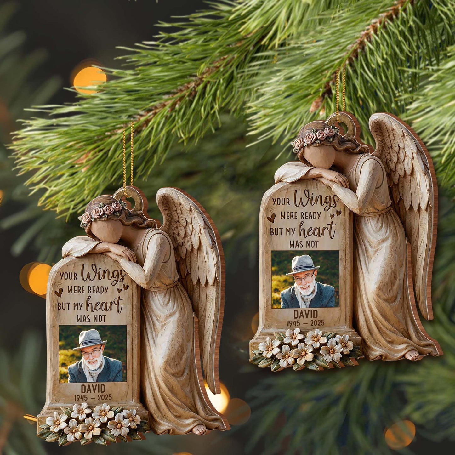 Your Wings Were Ready But My Heart Was Not Angel Ornament