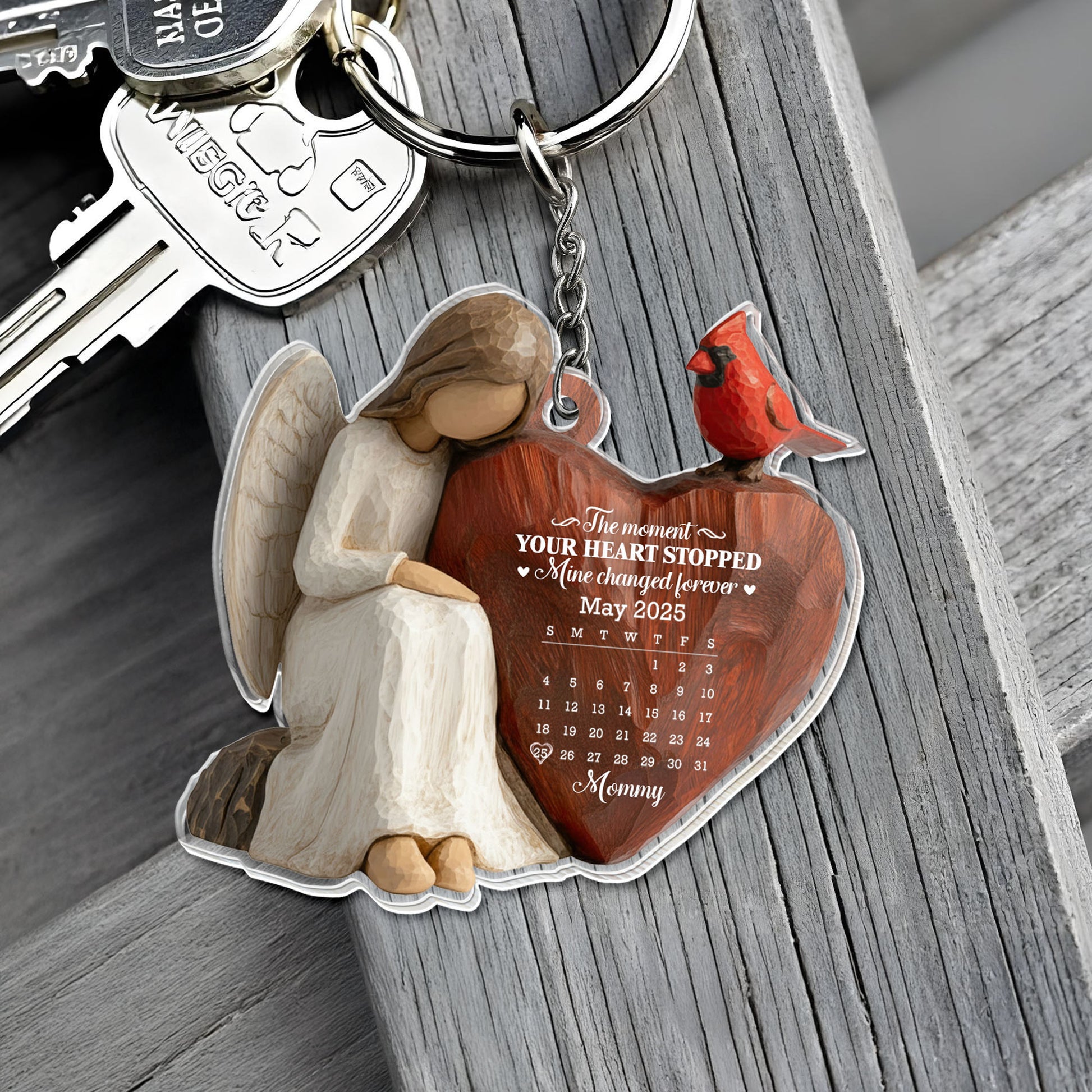 The Moment Your Heart Stopped, Angel And Cardinal Bird Design