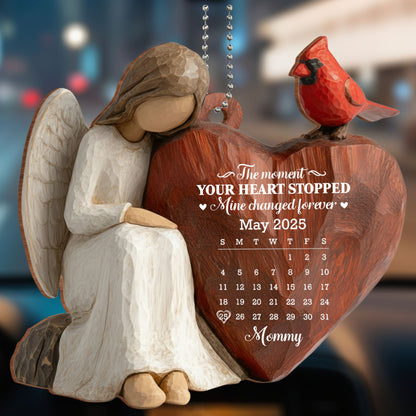 The Moment Your Heart Stopped, Angel And Bird Heart Ornament