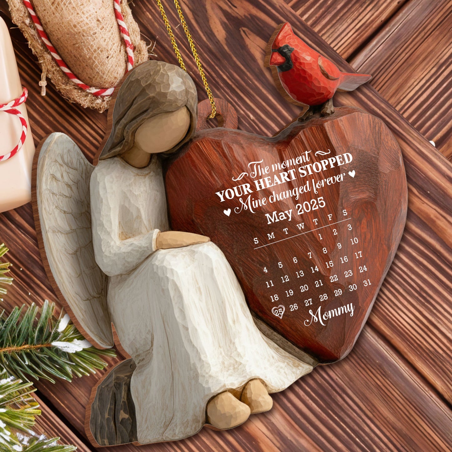 The Moment Your Heart Stopped, Angel Holding Heart