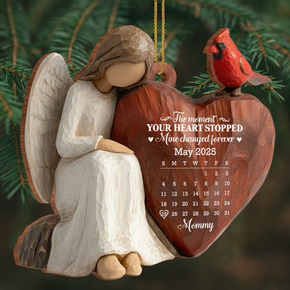 The Moment Your Heart Stopped, Angel Holding Heart