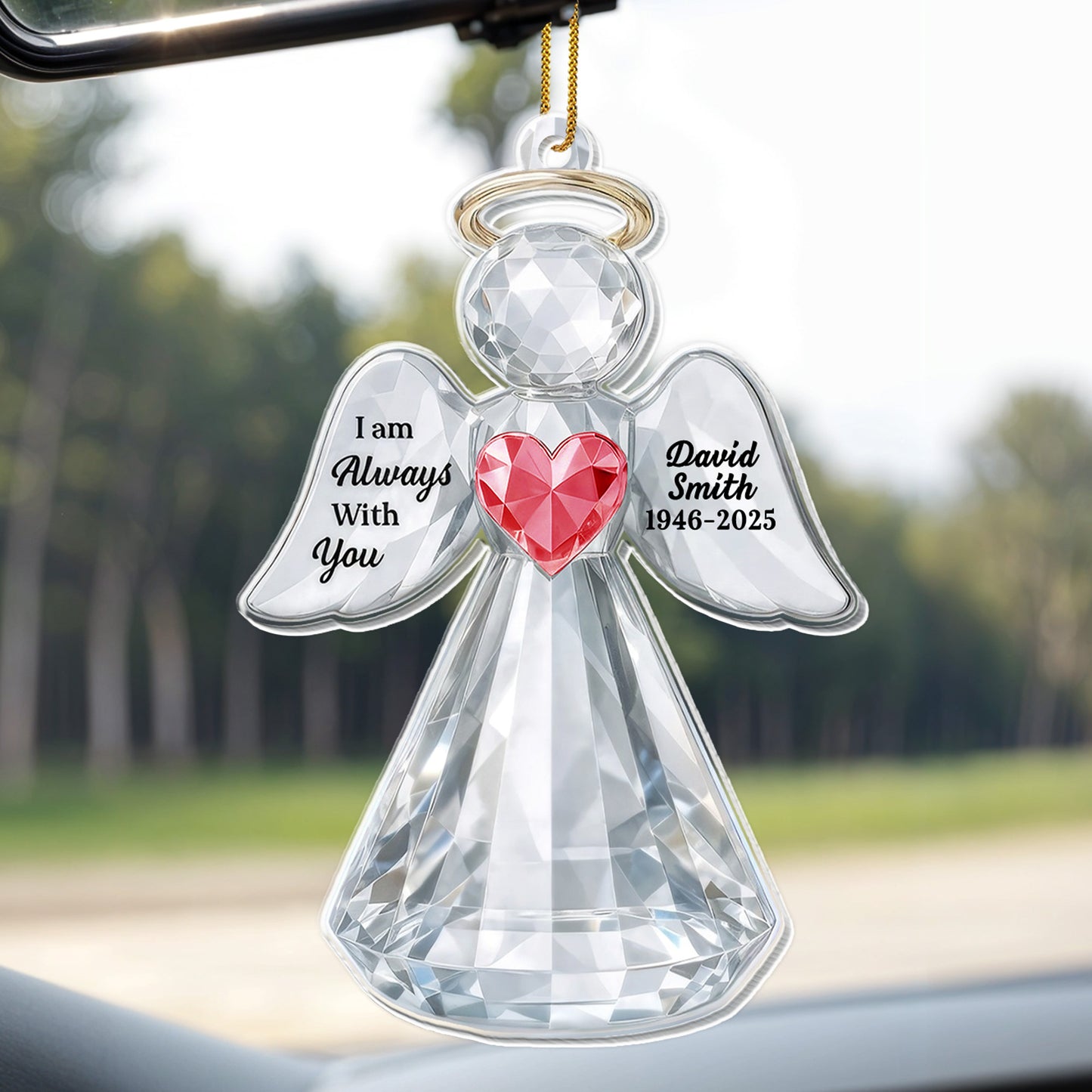I Am Always With You Angel Heart Ornament